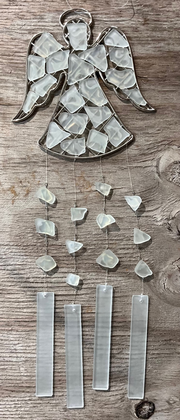 Sea glass windchime- ANGEL DESIGN